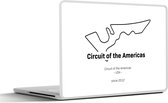 Laptop sticker - 12.3 inch - Formule 1 -Amerika - Circuit