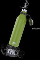 i-Drink- b-Evo - Lime Boccioni - groen - thermofles 500 ml - roestvrij staal - houdt warme dranken tot 12 uur warm en koude dranken tot 20 uur fris - verwijderbare bodem ideaal om