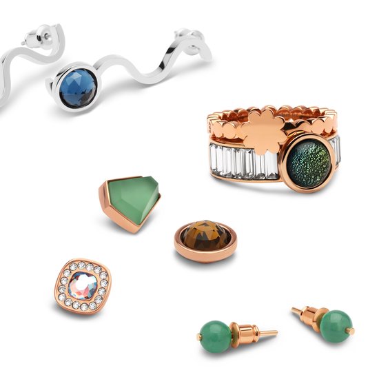 Melano Twisted Setting Zilverkleurig Vintage rose Cushion cz bol