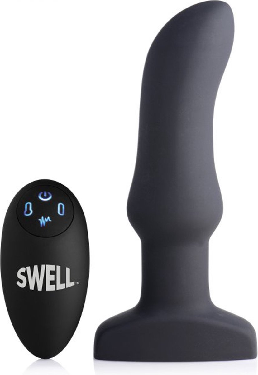 Opblaasbare en Vibrerende Prostaat Buttplug