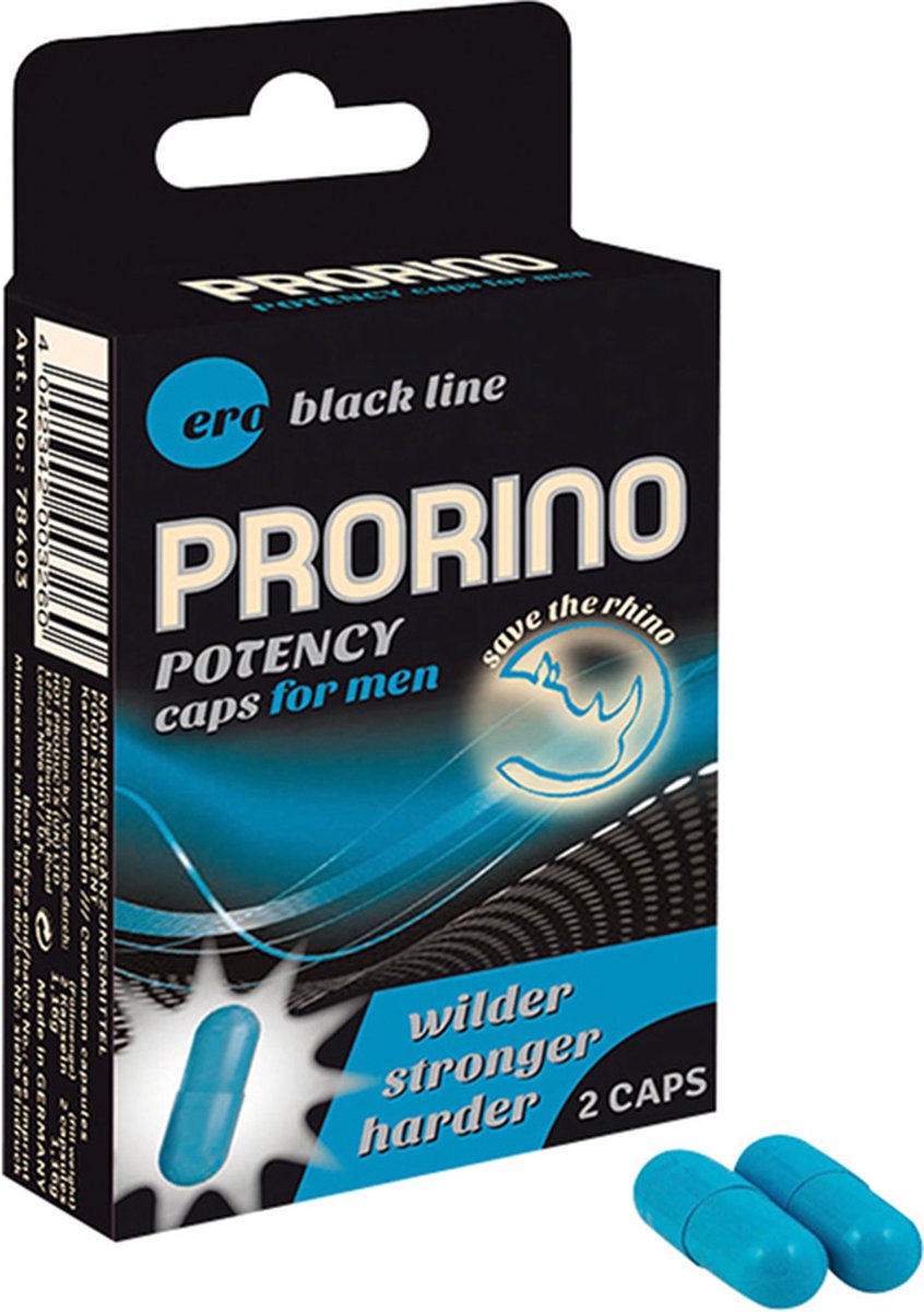 Ero By Hot Prorino Potentie Capsules Voor Mannen - 2 Stuks