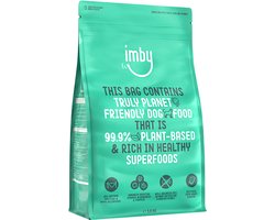 Imby Vegan Hondenvoer 5kg - Vegetarisch - Hypoallergeen en CO2-neutraal - Ovengebakken brokjes