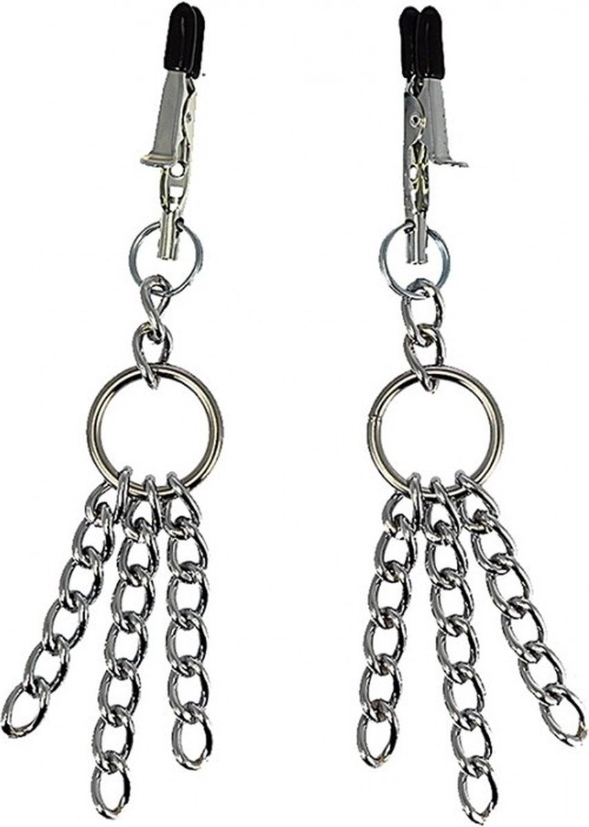 Goedkoopste Bondage Play - tepelklemmen met franjes