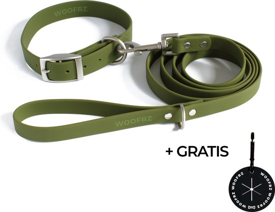 WOOFRZ® Wandelset - Hondenriem En Hondenhalsband - Groen - Maat S -  Halsband Hond -... | bol.com