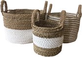 Bula opbergmand Naturel/ Wit - S