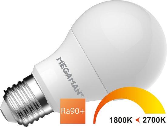 MEGAMAN LED-lamp, 1800K-2700K, Ra90+