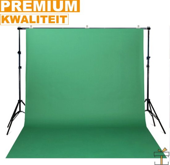 PIXETOOL - Écran Vert avec Support 3 m x 3 m - Fond Photo - Studio Photo - Écran Vert
