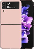 Étui pour Samsung Galaxy Z Flip 3 - Étui en silicone rose pour Samsung Flip 3 - Compatible avec la protection d'écran Samsung Galaxy Flip 3 - Étuis de protection arrière