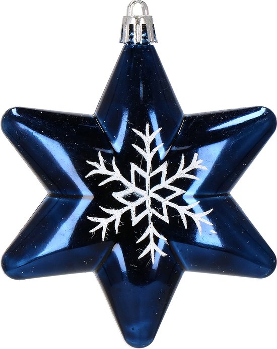 Boules de Boules de Noël Springos | Décorations de Noël | Incassable | 77 pièces | Bleu marine