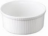 Apilco - Culinair - Moederdag - Souffle - Dia meter 21.5CM - (H)9.5 - 220CL - Schaal - Serveerschaal - Kom - Bowl - Set a 2 stuks- Wit - Porselein