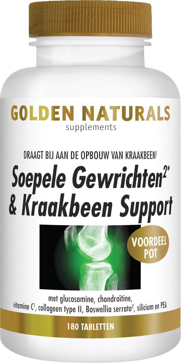 Bol.com Golden Naturals Soepele Gewrichten Support (180 tabletten) aanbieding