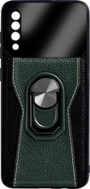 Back Cover Samsung Galaxy A70 | Telefoonhoesje | Met Ring Houder | Groen | TPU Hoesje