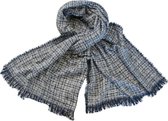 Jessidress® Luxe Sjaals Elegante Dames Wintersjaal Omslagdoek 200 x 64 cm - Donker Blauw