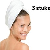 Orange85 Haarhanddoek - 3 Stuks - Microvezel - Sneldrogend - Wit - Handdoeken