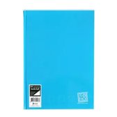 Groot Notitieboek A4 met harde kaft - Blanco inhoud - Aquablauw Hoogglans - Gratis Verzonden
