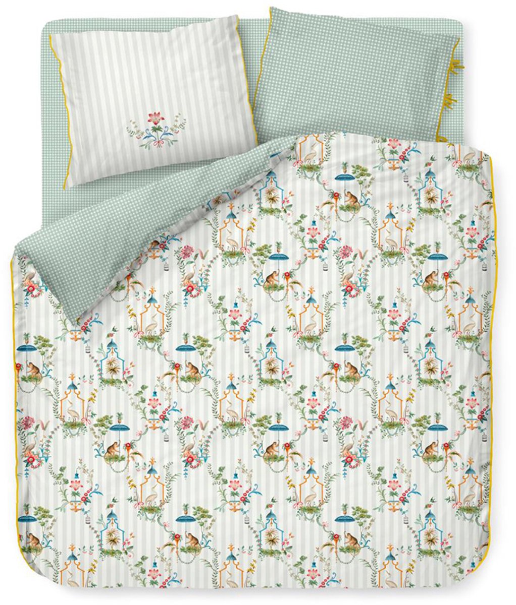 Pip Studio Singerie dekbedovertrek - Lits-Jumeaux XL - 260x200/220 - Wit