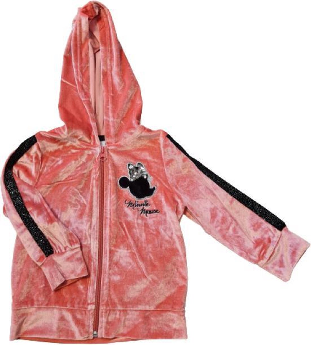 Minnie Mouse velours vest roze 98