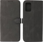 Samsung Galaxy A02s - A03s Hoesje - Portemonnee Book Case - Kaarthouder & Magneetlipje - Kunstleer - Zwart