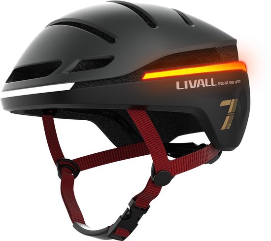 Livall EVO21 Black Large - (Smart) fietshelm - SOS functie - LED richtingaanwijzers - Smart verlichting