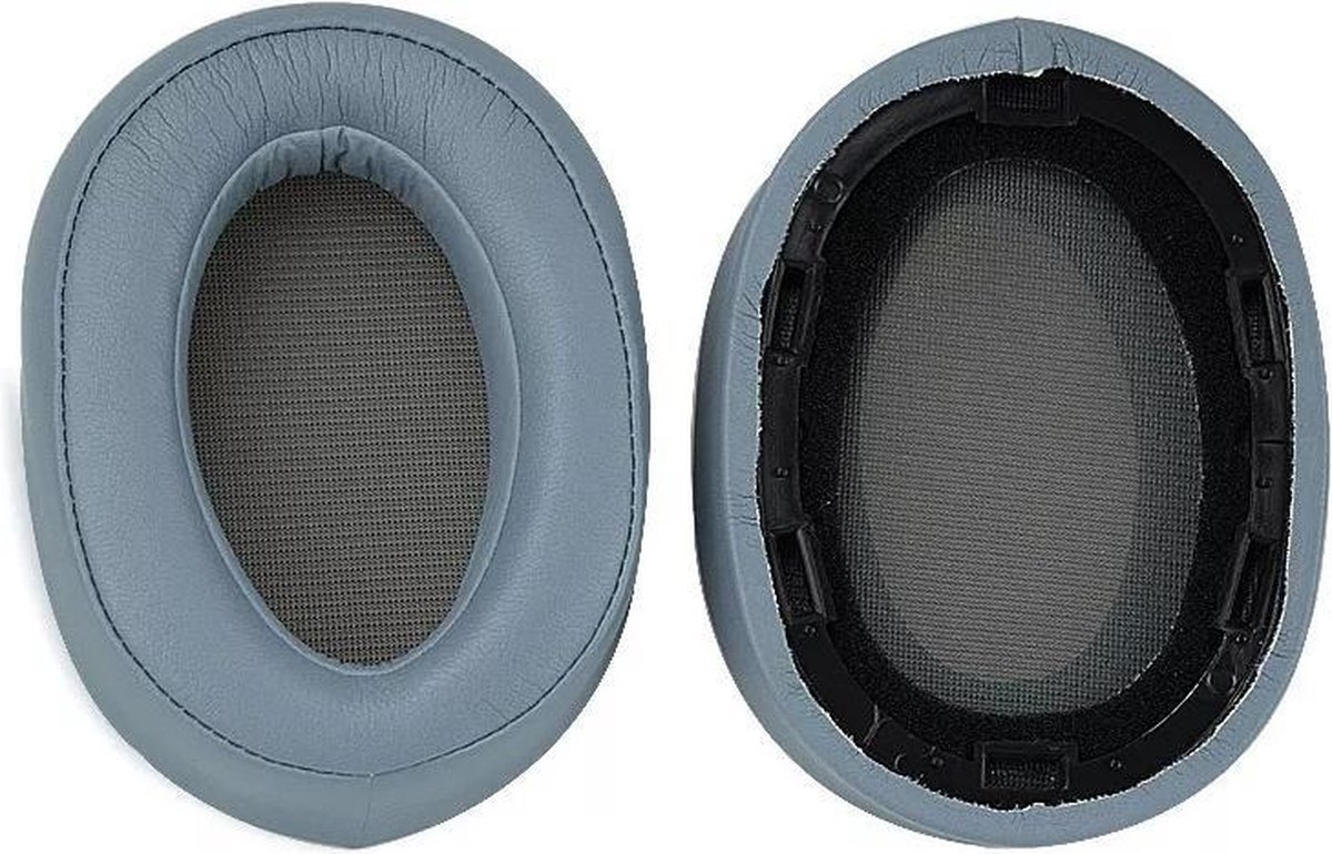 Luxe Lederen Oorkussen Set Geschikt Voor Sony WH-H900N WH-H910N MDR-100ABN - Vervangende Koptelefoon Earpads - Oor Kussens - Ear Pads - Oorkussens Met Memory Foam Binnenlaag - Lichtblauw