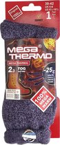 3BMT Huissokken Dames - Paars - Thermosokken Maat 35 / 38 - Mega Warm