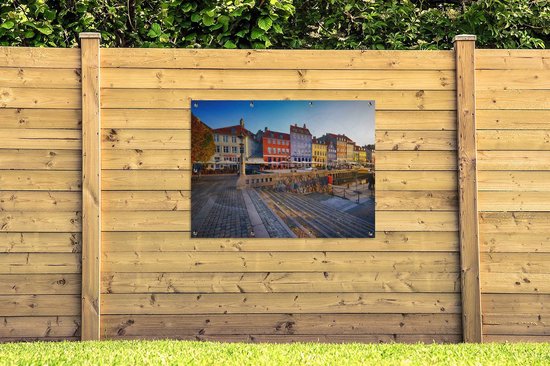Affiche jardin - Maisons colorées Copenhague - 120x90 cm