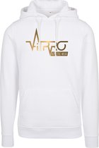 FitProWear Unisex Gold Hoodie - Wit - maat XXL / 2XL  - Mannen - Vrouwen - Unisex Hoodie - Trui  - Sweater - Sporttrui - Sportkleding - Casual kleding - Trui Heren - Trui Dames - U