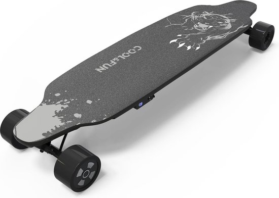 Cool&Fun Elektrisch Longboard | Elektrisch Skateboard | Met Afstandsbediening | Zwart