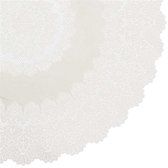 Unique Living | Tafelkleed Amira Vinyl 180cm Ø ivoor