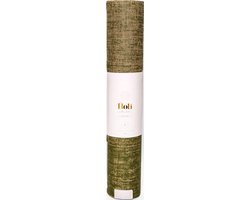 HOLI | Yogamat | Donkergroen | Premium Organic | Jute | 5 MM | 183 cm x 61 cm | Non-slip | Anti-Bacterie | Extra Lang | Fitnessmat | Sportmat | Pilates Mat