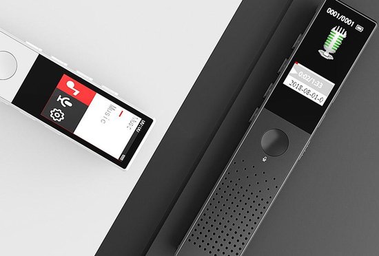 64 GB digitale voicerecorder, audio-opnameapparaat, dicteerapparaat, MP3-geluidsopnameapparaat, audio-recorder, digitale voicerecorder, dicteerapparaat met weergave