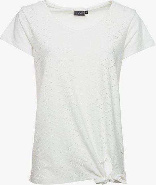TwoDay geknoopt dames T-shirt - Wit - Maat 3XL | bol.com