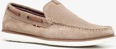 Van Beers suede heren instappers - Beige - Maat 44