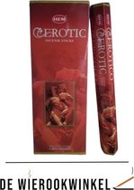 De Wierookwinkel – Doos - Wierook - Erotic - Erotisch - Erotic Wierook - Wierookstokjes Erotic - (HEM) - Wierooksticks - Incense sticks - 6 Kokers - 120 Stokjes