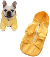 Hondenjas – Hondentrui / Honden hoodie – Hondenkleding – Geel