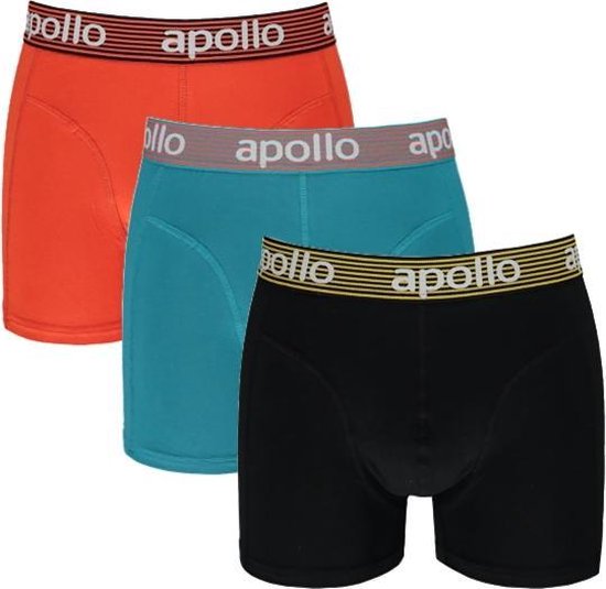 Apollo heren boxershorts | MAAT L | Bright colours | 3-pack