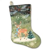 Unique Living | Stocking Santa Green deer