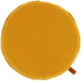 Unique Living | Chairpad Scandic 38cm Ø mellow yellow | Kussen woonkamer of slaapkamer