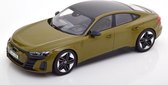 2021 Audi RS e-tron GT (Olijfgroen) (30 cm) 1/18 Norev - Modelauto - Schaalmodel - Modelauto - Miniatuurauto - Miniatuur autos