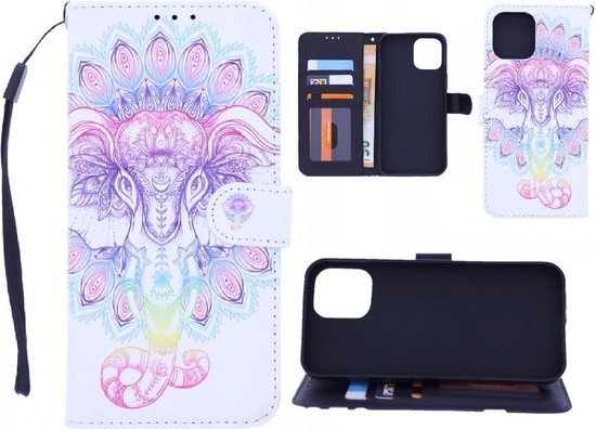 Étui Bookcase hoesje Oppo A73 avec impression - Elephant 3D