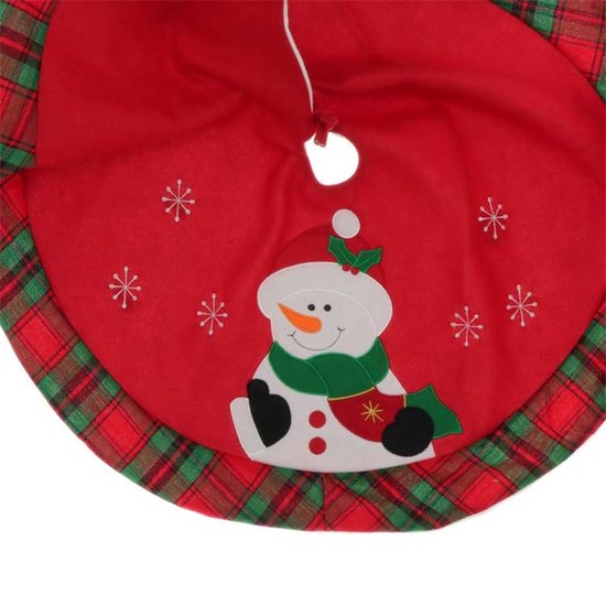 Jupe arbre de Noël Treeskirt Daley 90x90cm bonhomme de neige