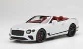 Bentley Continental GT Convertible (Ice White) (30 cm) 1/18 Top Speed - Modelauto - Schaalmodel - Modelauto - Miniatuurauto - Miniatuur autos