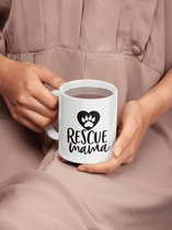 Rescue Mama Keramische Mok, Leuke Cadeaumok Voor Hondenmoeders, Uniek Koffiemok Voor Hondenmama, Een Perfect Cadeau Voor Je Moeder, D015-097W, 11oz,