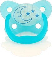 Dr Brown's fopspeen - blauw - licht op in het donker - 6 tot 12 maanden