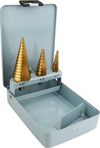 Tooltech HSS Getrapte Boorset 3-delig (4-32 mm, 4-20 mm, 4-12 mm)