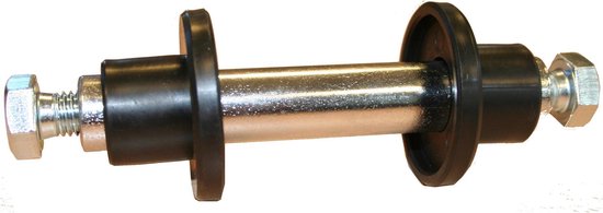 Benson As voor kruiwagenwiel - 128 mm x 74 mm - Inclusief stofkappen en montagemateriaal van Benson — afbeelding 5