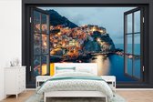 Behang - Fotobehang Doorkijk - Italië - Zee - Breedte 600 cm x hoogte 400 cm