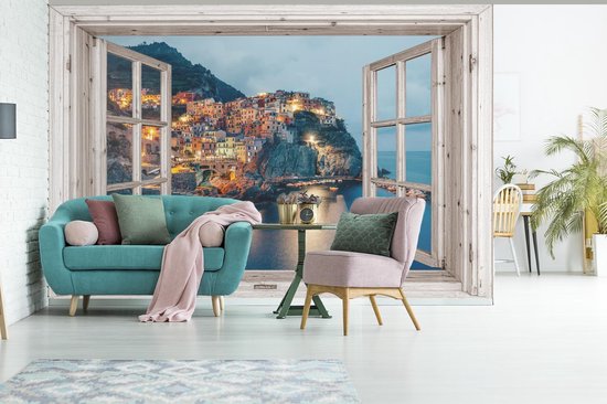 Papier peint - Papier peint photo murale Transparente - Italie - Mer - Largeur 450 cm x hauteur 300 cm