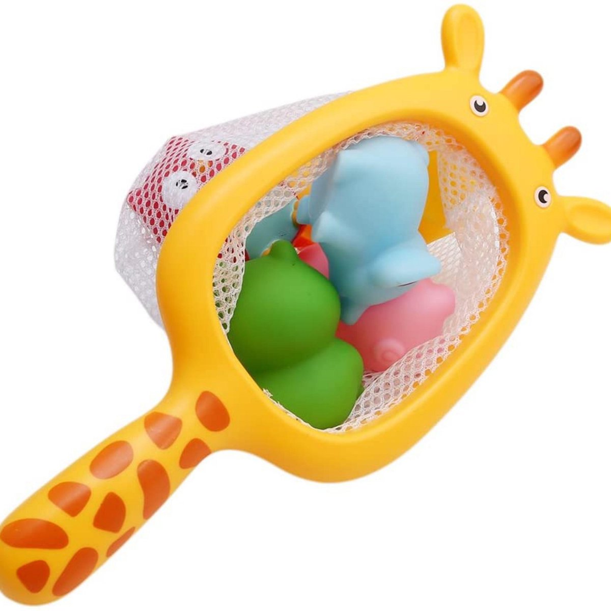 Jouets de bain flottants animaux aquatiques multicolores.