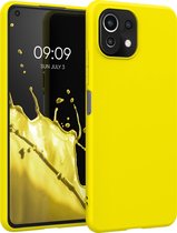 kwmobile telefoonhoesje voor Xiaomi 11 Lite (5G) NE / Mi 11 Lite (5G) - Hoesje voor smartphone - Back cover in stralend geel